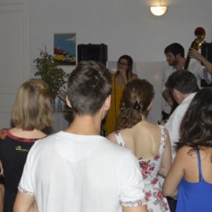 Photo d'un concert de jazz lors de l'exposition de grenoble à l'été 2018