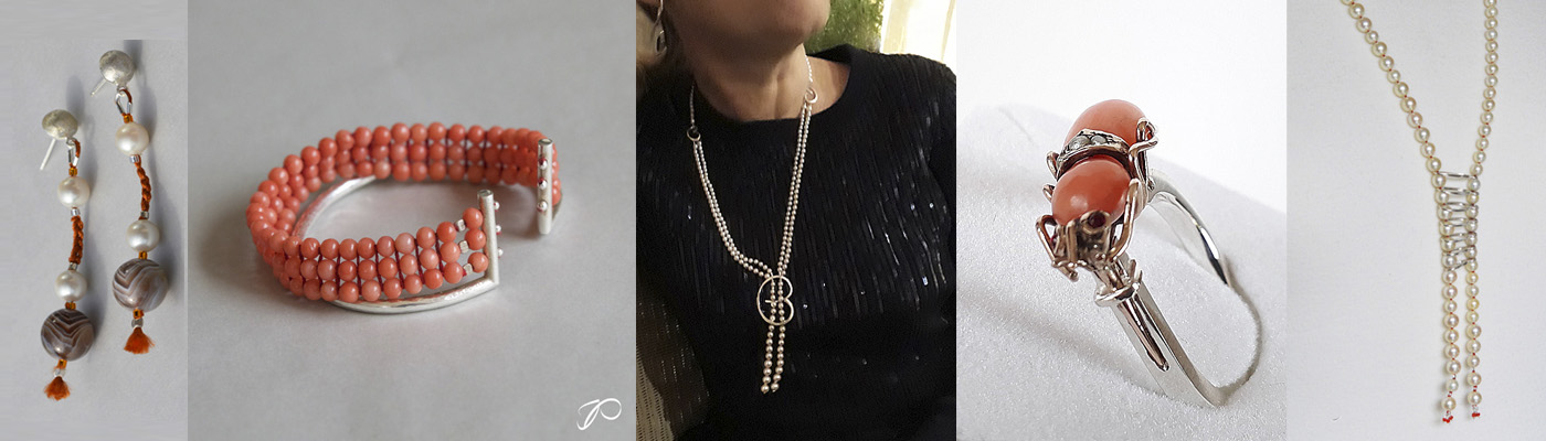 Différents exemples de créations personnalisées de bijoux