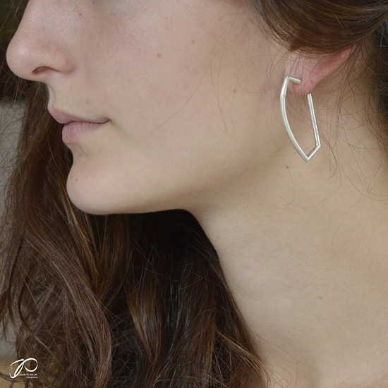 Boucles d'oreille arbalète tir à l'arc argenté - Broches-pin's et Bijoux  (7669813)