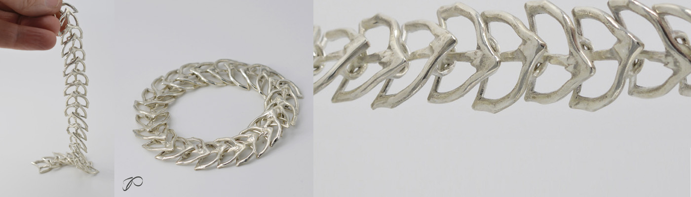 Bracelet maille en argent "L'équinoxe"