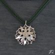 Pendentif L’Edelweiss, cordon vert