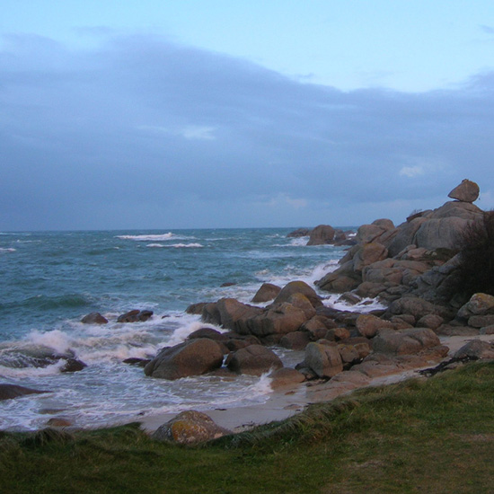Vue de la côte bretonne